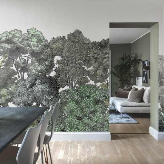 Fototapet premium, model 3d, copaci seculari, dimensiuni pe comanda