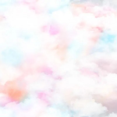 Fototapet premium, model 3d, zonă de confort cu nori Coral Clouds, dimensiuni pe comanda Rebel Walls