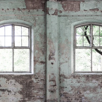 Fototapet premium, model 3d, fațade - pereții Perspective Manoir, Pastel, dimensiuni pe comanda Rebel Walls