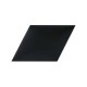 Panou tapitat ABIES herringbone-Paralelogram negru dreapta R100R 30x30