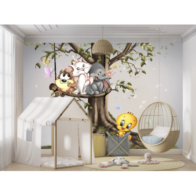 Tapet fara imbinari Cute Friends Premier Decor