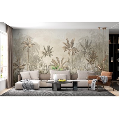 Fototapet fara imbinari Light Beige Rainforest Premier Decor