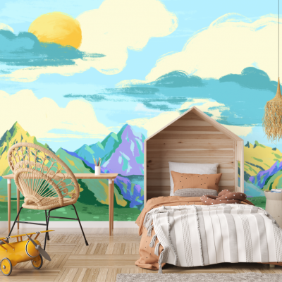 Fototapet fara imbinari Watercolor World Premier Decor