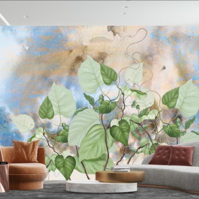 Fototapet fara imbinari Dreamy Leaves Premier Decor