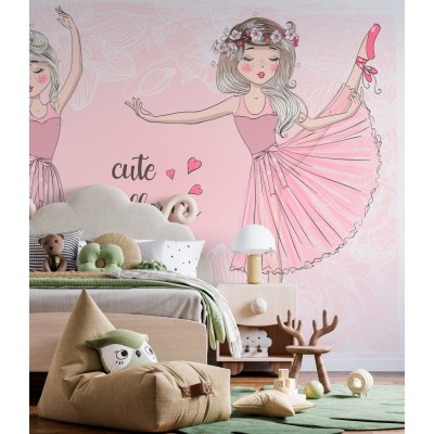 Fototapet fara imbinari Cute Ballerina Premier Decor