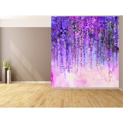 Fototapet fara imbinari Dream Magical Lilac Flowers Premier Decor