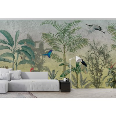 Fototapet fara imbinari Vintage Exotic Forest Premier Decor
