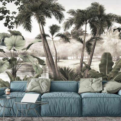 Tapet fara imbinari Jungle Lake Premier Decor
