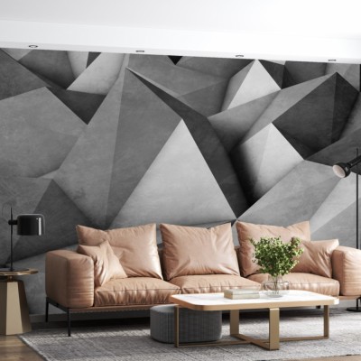 Fototapet fara imbinari Abstract Triangles Premier Decor