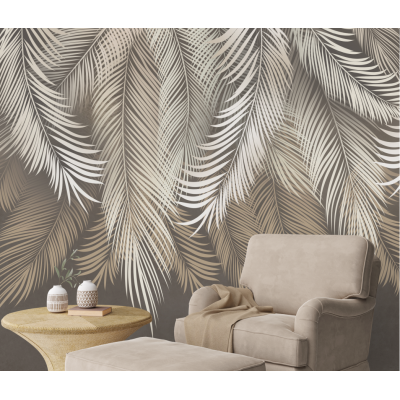 Tapet fara imbinari Fallen Leaf material in Premier Decor