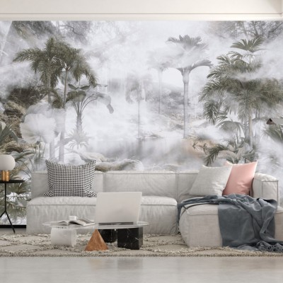 Fototapet fara imbinari Foggy Tropics Premier Decor