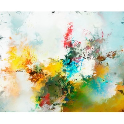 Fototapet fara imbinari Burst Of Rainbow Colors Premier Decor