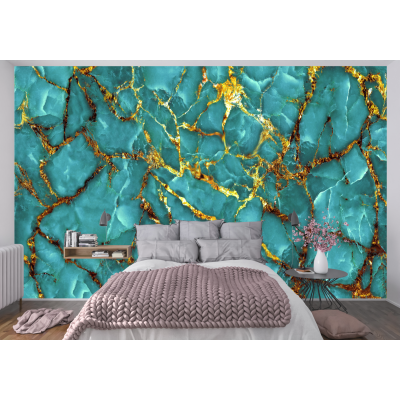 Fototapet fara imbinari Green Marble Fototapet fara imbinari Green Marble Premier Decor