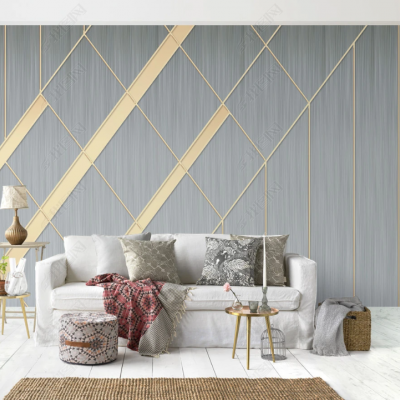 Fototapet fara imbinari Dream Abstraction Line Gold Premier Decor