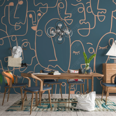 Fototapet fara imbinari Abstraction Multifaceted Premier Decor