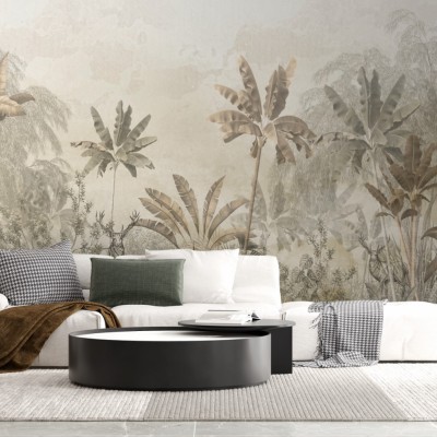 Fototapet fara imbinari Light Beige Rainforest Premier Decor