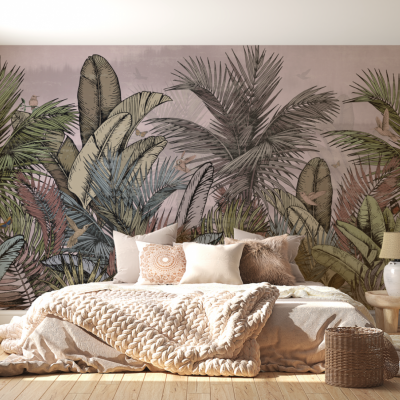 Tapet fara imbinari Tropical Paint Premier Decor