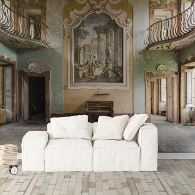 Fototapet fara imbinari Dark Castel Premier Decor