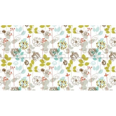 Fototapet fara imbinari Colorful Flowers Pattern Premier Decor