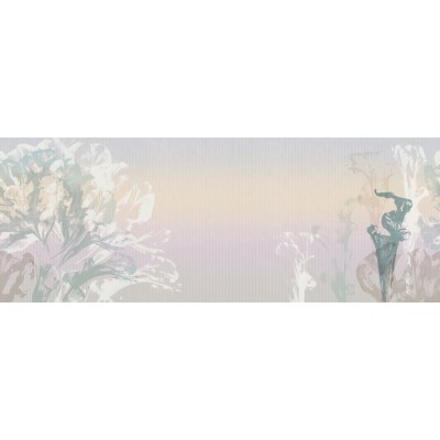 Fototapet fara imbinari Graphic Wildflowers Painted Premier Decor