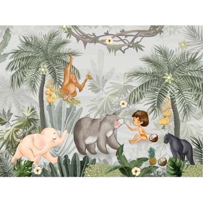 Fototapet fara imbinari Happy Jungle Premier Decor