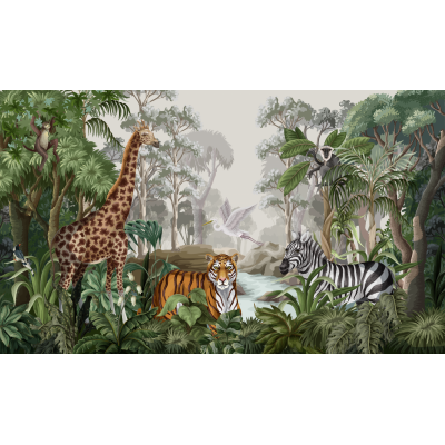 Fototapet fara imbinari In The Jungle Fototapet fara imbinari In The Jungle Premier Decor