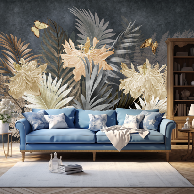 Fototapet fara Imbinari Majestic Flowers Premier Decor