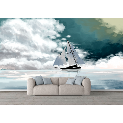 Fototapet fara imbinari peisaj corabie pe mare Premier Decor