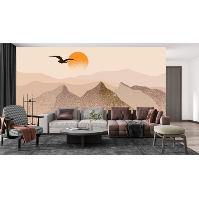 Fototapet fara imbinari Rasarit in Desert Premier Decor