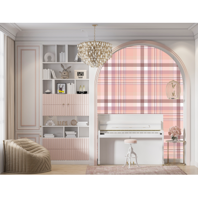 Fototapet fara imbinari Tip Burberry Roz Fototapet fara imbinari Tip Burberry Roz Premier Decor