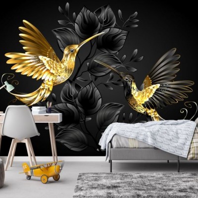 Fototapet fara imbinari Golden Colibri Premier Decor