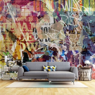Fototapet fara imbinari Grafitty Art Wall Premier Decor