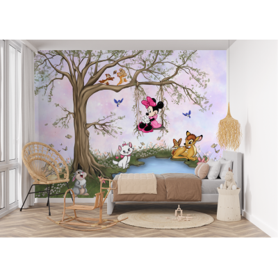 Fototapet fara imbinari Sweet Dream Friends on Pink Premier Decor
