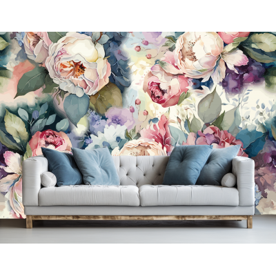 Fototapet Trandafiri 3D pentru Dormitor și Living Premier Decor