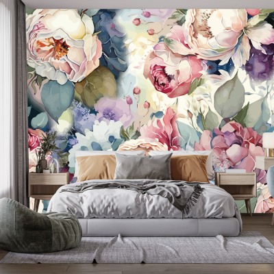 Fototapet Trandafiri 3D pentru Dormitor și Living Premier Decor