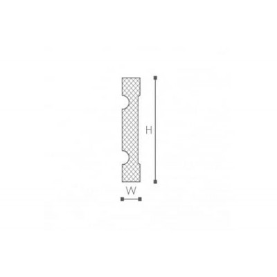 Ancadrament ferestre și uși exterior MA22 poliuretan 150x30x2000 mm Premier Decor