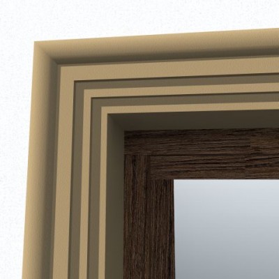 Ancadrament fereastră exterior NA116 polistiren 115x40x2000 mm Premier Decor
