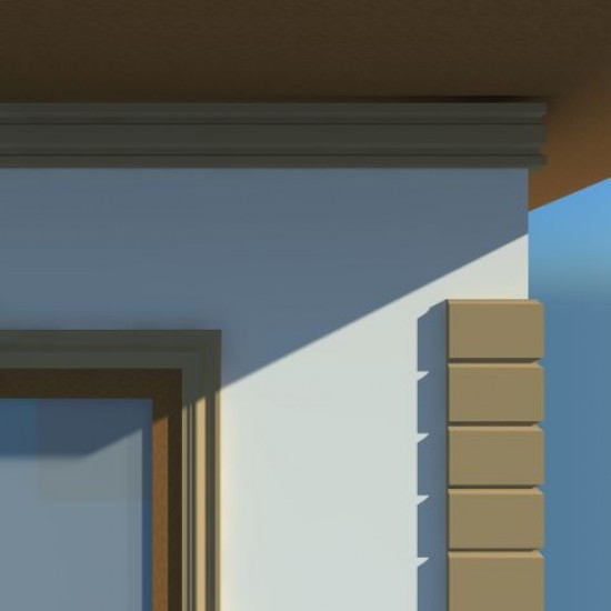 Cornisa decorativa exterior din polistiren NC102 195 x 40 x 2000 mm Cornisa decorativa exterior din polistiren NC102 195 x 40 x 2000 mm