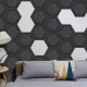 Panou acustic decorativ hexagon fagure fetru 300x259 mm