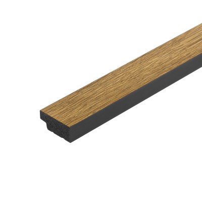 Profil Capat Stanga Riflaj Polimer Dur 3D L0205LT Lamelli Natural Oak stejar natural 1.2x2.8x200 cm MARDOM DECOR