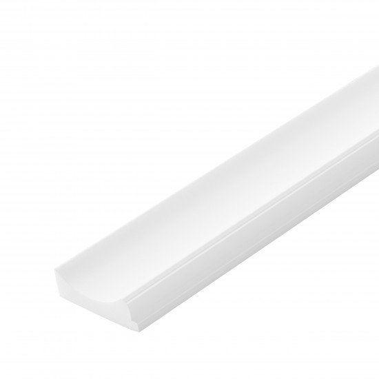 Profil Capat Dreapta Riflaj Polimer Dur WP002RT Lumio Alb 200x3.1x1.15 cm Profil Capat Dreapta Riflaj Polimer Dur WP002RT Lumio Alb 200x3.1x1.15 cm