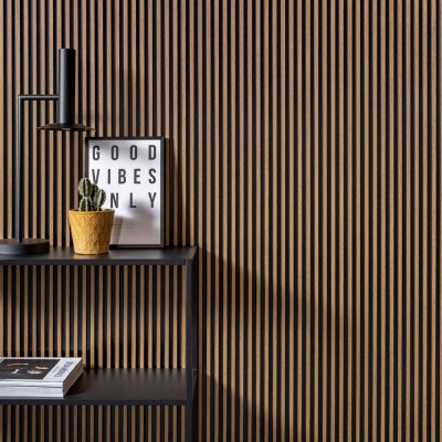 Panou Riflaj Polimer Dur 3D L0106T Lamelli Stretto Classic Oak stejar clasic 1.2x12x200 cm MARDOM DECOR