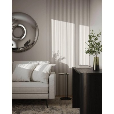 Panou riflat alb duropolimer lavabil 270x12 cm L0401 Sereno