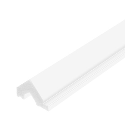 Profil Capat Dreapta Riflaj Polimer Dur WP003RT Vivid Triunghiular Alb 200x2.1x1.6 cm MARDOM DECOR