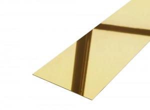 Profil platbanda auriu lucios 30mm*0,6mm*2700mm