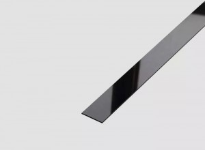 Profil platbanda negru lucios 20 mm*0,6 mm*2700 mm