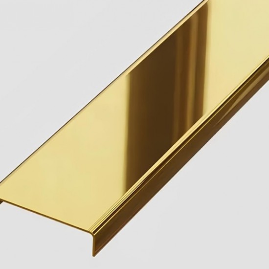 PROFIL inox U 50 mm*30mm*50mm*2700 mm(grosime 0,6 mm) auriu lucios