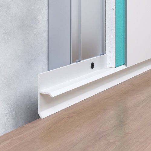 Plinta ascunsa shadow gap aluminiu alb 20 mm x 2.5 Plinta ascunsa shadow gap aluminiu alb 20 mm x 2.5 m F1 2015W