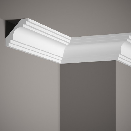 Cornisa tavan MDB152, poliuretan, 7.6x7.6x200 cm, Mardom Decor Cornisa tavan MDB152, poliuretan, 7.6x7.6x200 cm, Mardom Decor