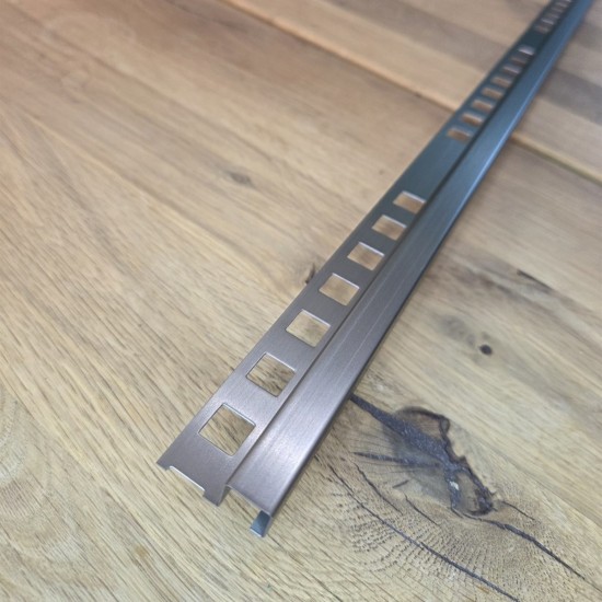 Profil colt exterior 12 x 12 mm inox patrat gresie faianta auriu antic Profil colt exterior 12 x 12 mm inox patrat gresie faianta auriu antic